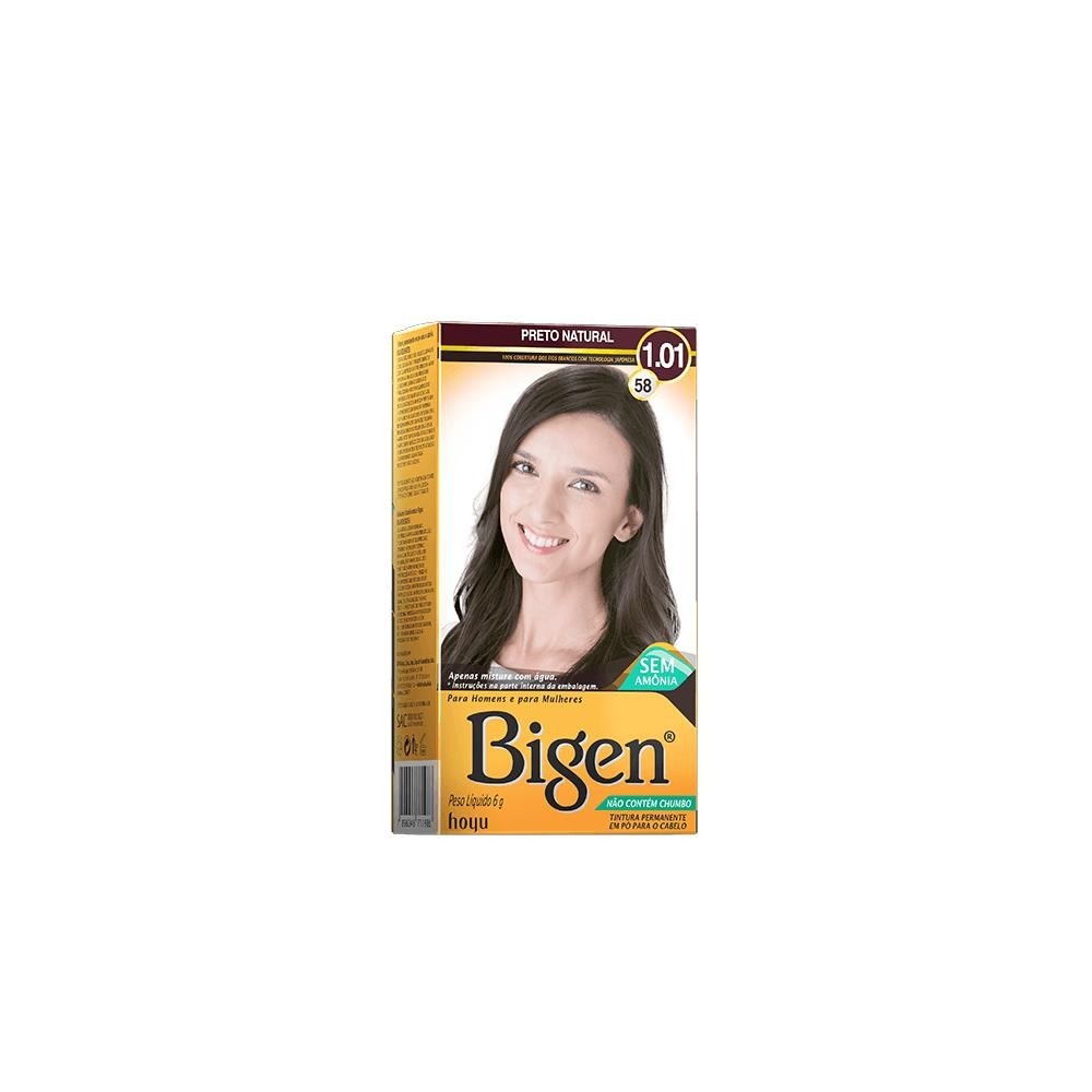 Bigen 1.01: Tinta Preto Natural Sem Amônia