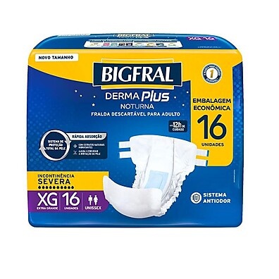 Bigfral Derma Plus Noturna XG: Noites Secas e Tranquilas!