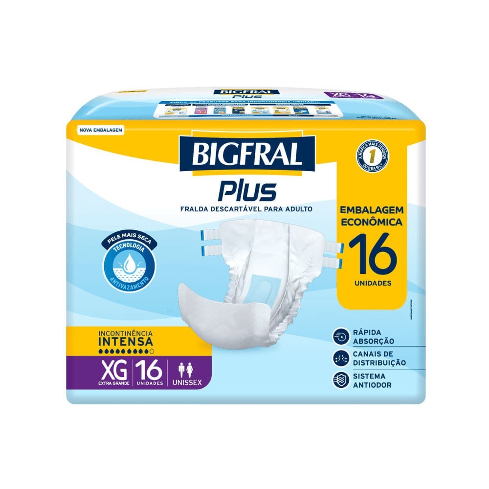Bigfral Plus XG: Fralda Econômica e Proteção Superior