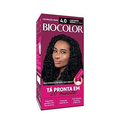 Biocolor 4.0: Castanho Médio Intenso e Hidratado