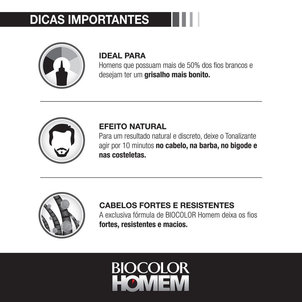 Biocolor Homem: Tonalize e Reduza os Grisalhos em 5 Minutos!
