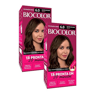 Biocolor Louro Escuro 6.0: Kit Tinta Cabelo Perfeito!