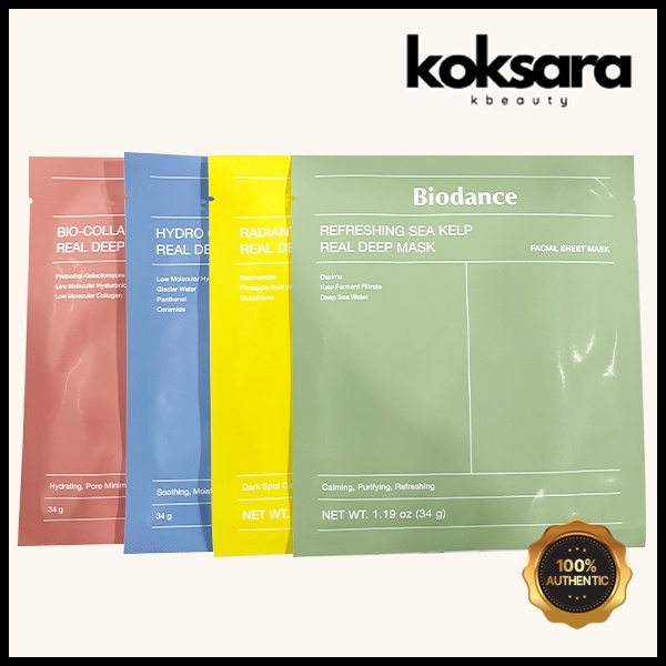 Biodance Real Deep Mask: Hidratação Intensa com Colágeno e Niacinamida