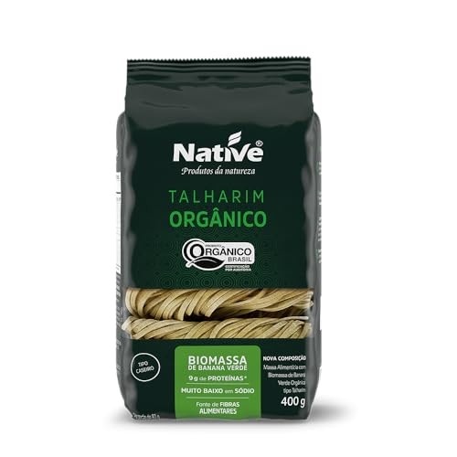 Talharim Orgânico com Biomassa de Banana Verde, Native, 400 g