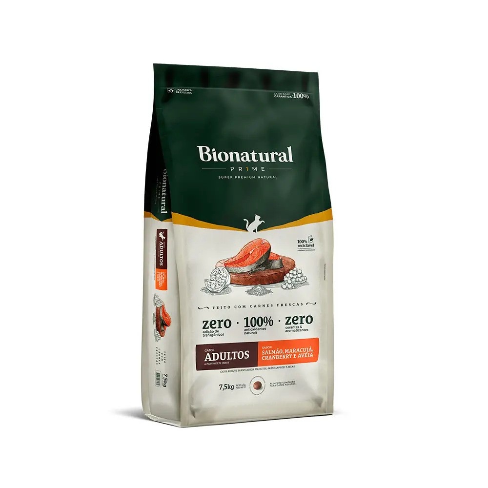 Bionatural Prime Gato Adulto: Nutrição Natural e Sabor!