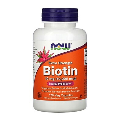 Biotina 10mg Now Foods: Cabelo, Pele e Energia!