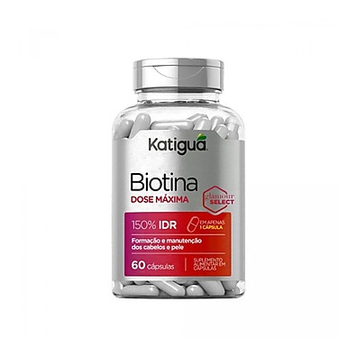 Biotina Katinguá 500mg: Cabelos & Pele Fortes