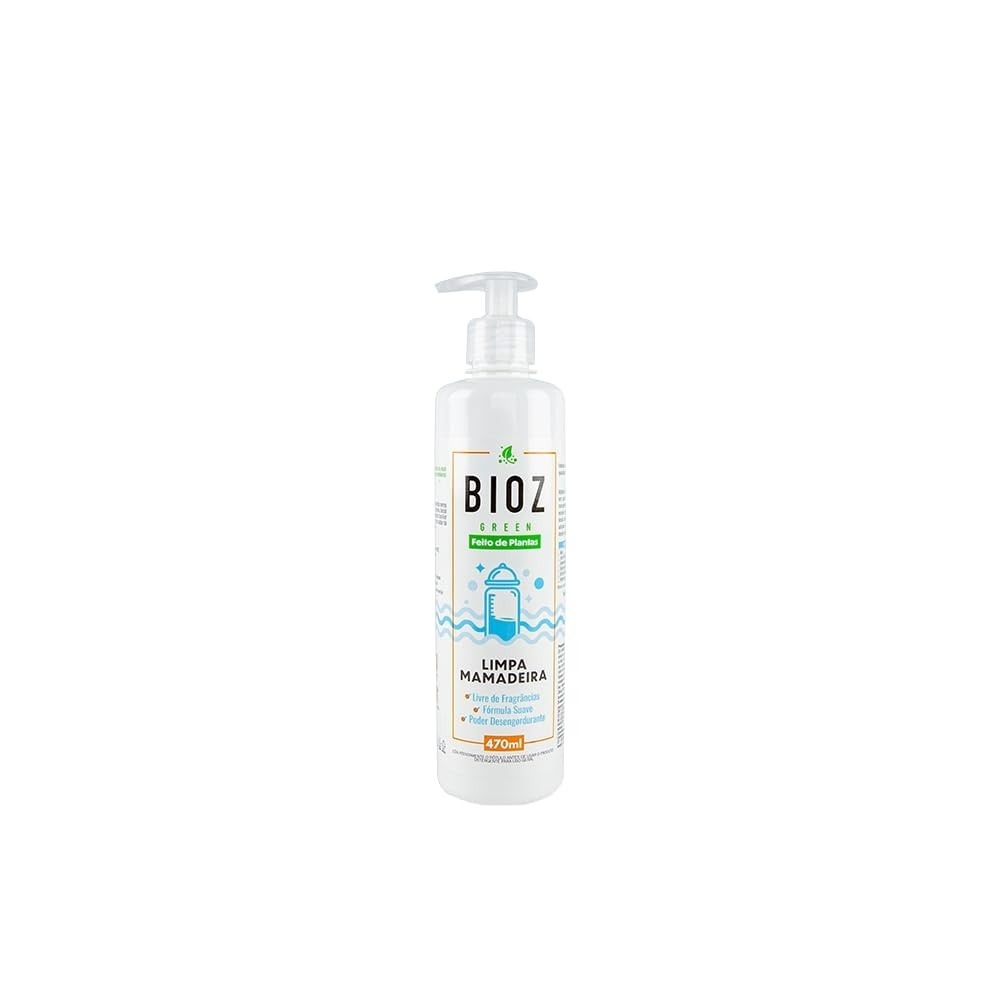 BioZ Green Limpa Mamadeira Baby - Biodegradável, Natural e Seguro para Bebês - 470ml