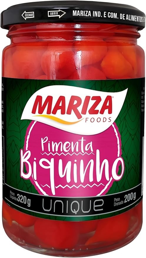 Pimenta Biquinho Mariza Unique 200g Pote Vidro