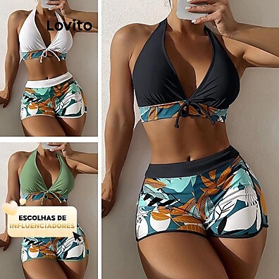 Biquíni com Estampa Floral Lovito: Sexy e Confortável