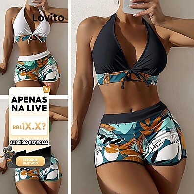 Biquíni Lovito Estampado: Sexy e Confortável!