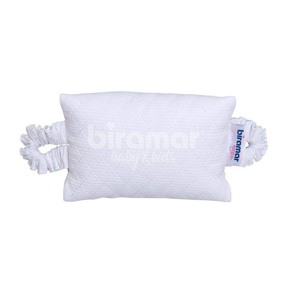 Aparador de Porta para Bebê Biramar Baby com Detalhe Matelado e Poá Branco