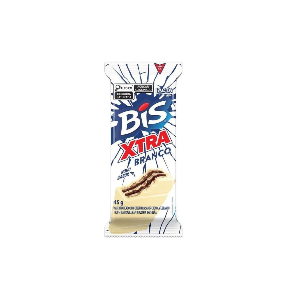 Bis Xtra Branco Lacta: 45g de Puro Prazer!