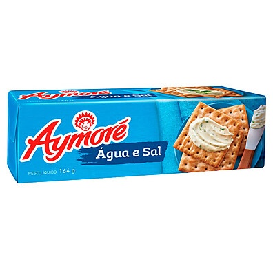 Biscoito Aymoré Água e Sal 164g – Simplesmente Irresistível!