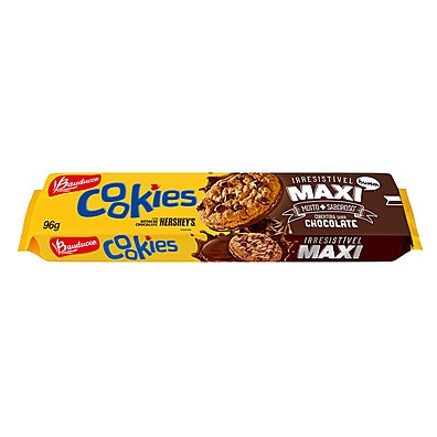 Biscoito Bauducco Cookies Maxi 96g: Chocolate em Cada Mordida!