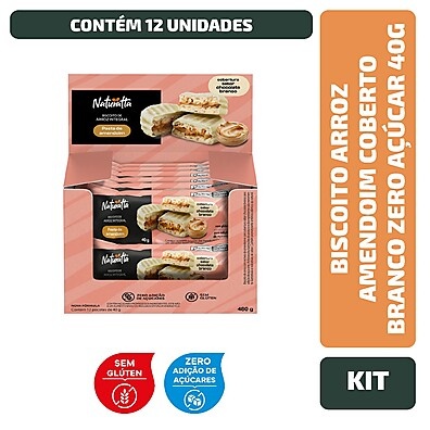 Biscoito de Arroz com Amendoim Naturatta: Zero Açúcar!