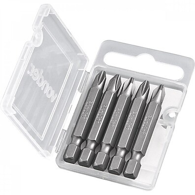 Bits Philips Vonder 1/4" 50mm: Kit 5 Peças Essenciais