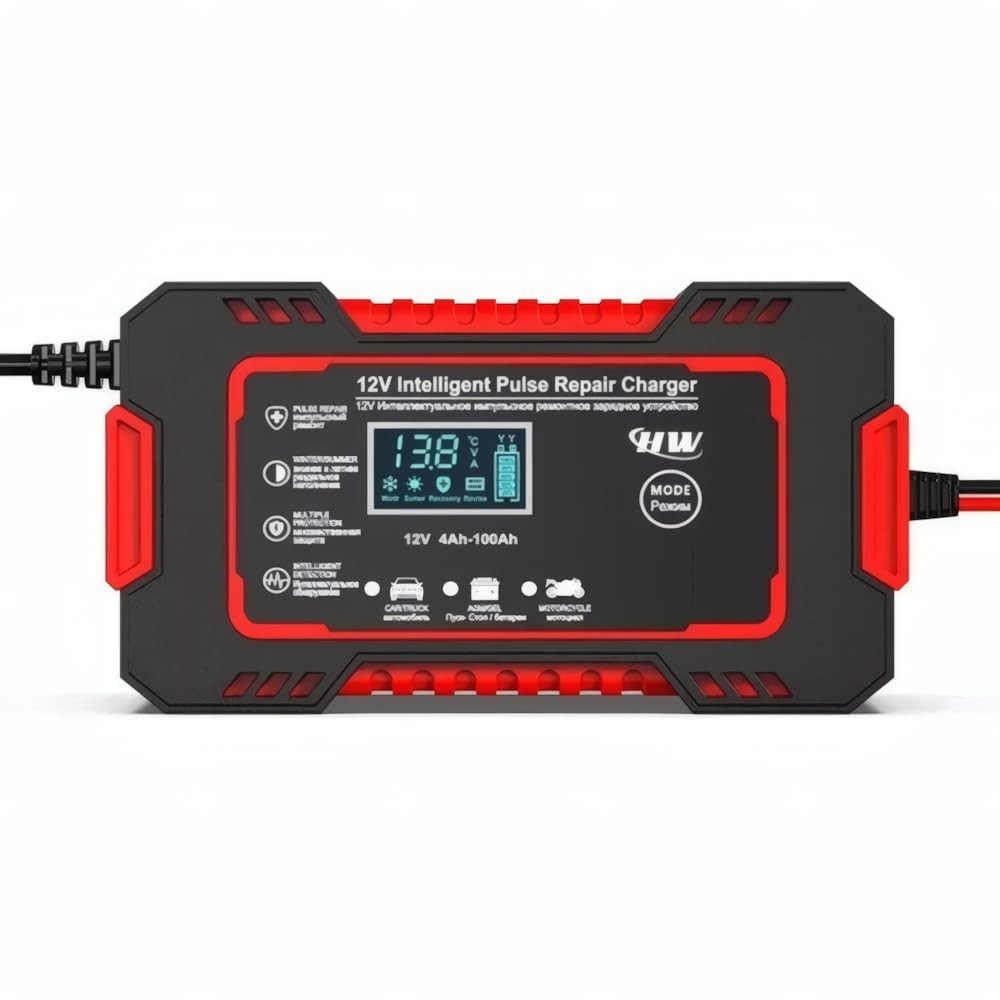 Carregador de Bateria Automotivo Inteligente 12V Bivolt com Display Digital - Segurança e Performance Premium