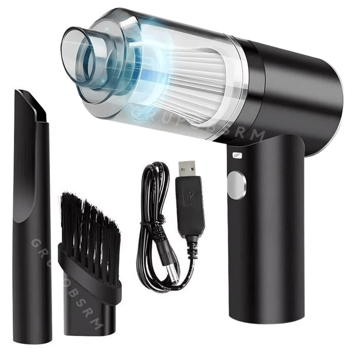 Mini Aspirador Portátil Bivolt USB: Limpeza Rápida e Eficaz para Carro, PC e Mais!