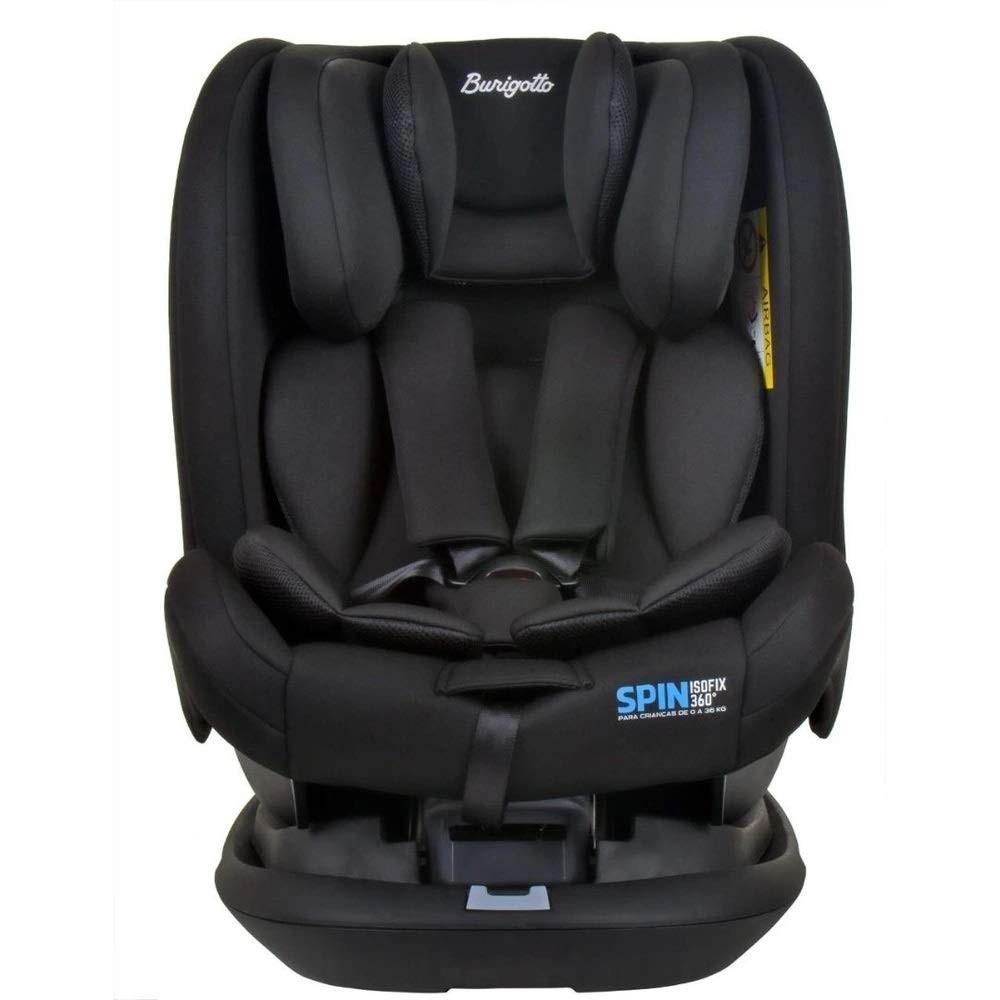 Cadeira de Bebê Spin Isofix 360° 0-36kg Burigotto Black: Segurança e Conforto Revolucionários