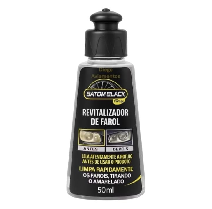 Batom Black Revitalizador de Faróis: Restaure o Brilho e a Transparência em Minutos!
