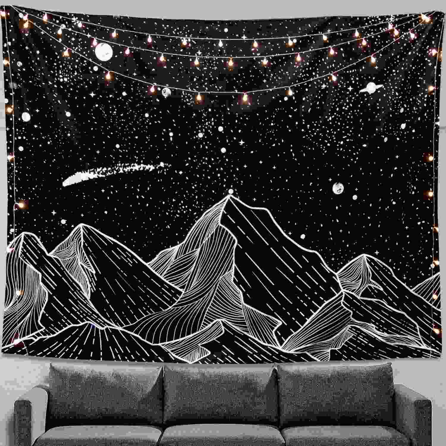 Tapeçaria Zussun Black-a 50"x60" - Decore com Estilo e Versatilidade