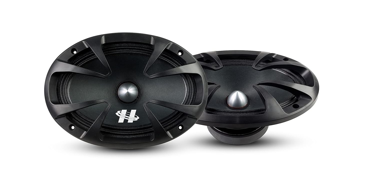Par Alto Falante Hurricane 6x9" 460W RMS MB690 (Black) - Som Potente e Imersivo