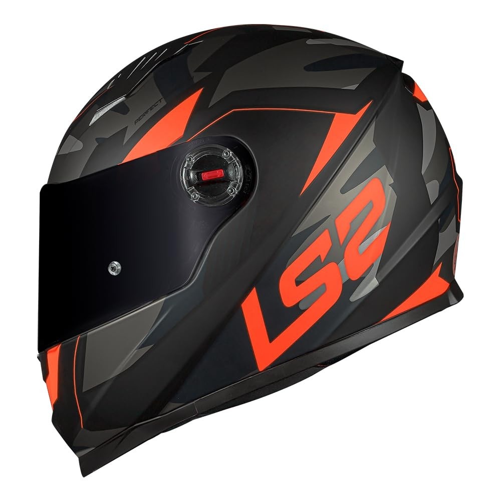 Capacete LS2 FF358 Classic Tank Matte Black Orange: Estilo e Segurança para Sua Aventura