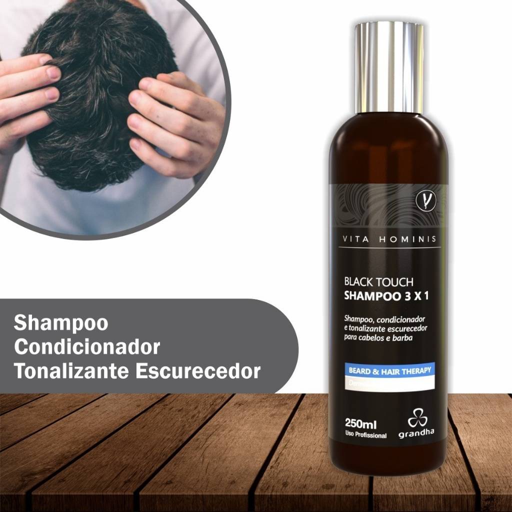 Black Touch Vita Hominis: Escureça Cabelos e Barba!
