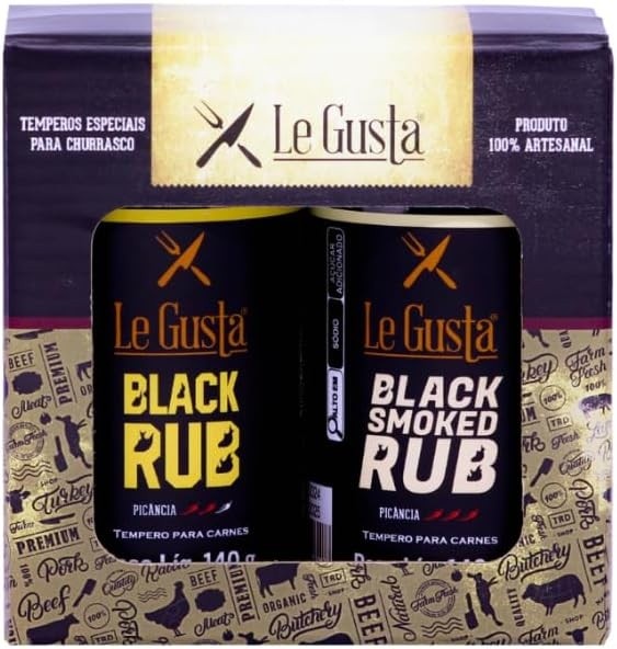 Kit Tempero Blacks Rubs Original & Smoked 140g