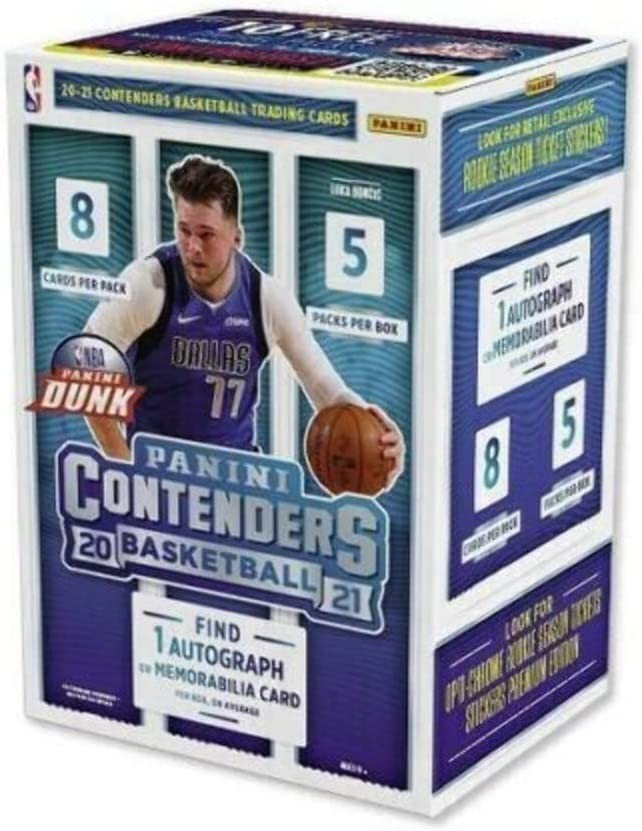 Panini Contenders Basketball Blaster Box 2020-2021 | 40 Cartas por Caixa com Autógrafos e Memorabilia