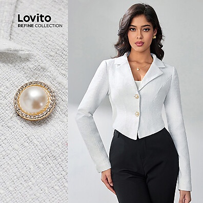Blazer Feminino Elegante: Sofisticação Lovito Refine