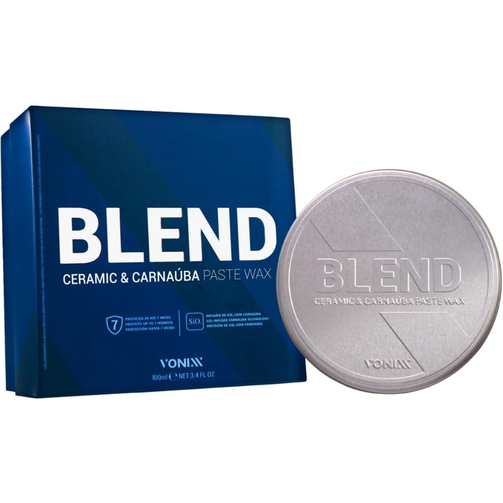 Blend Paste Wax: Cera Vitrificadora Premium com Sio2 e Carnaúba para Brilho Intenso e Proteção Duradoura