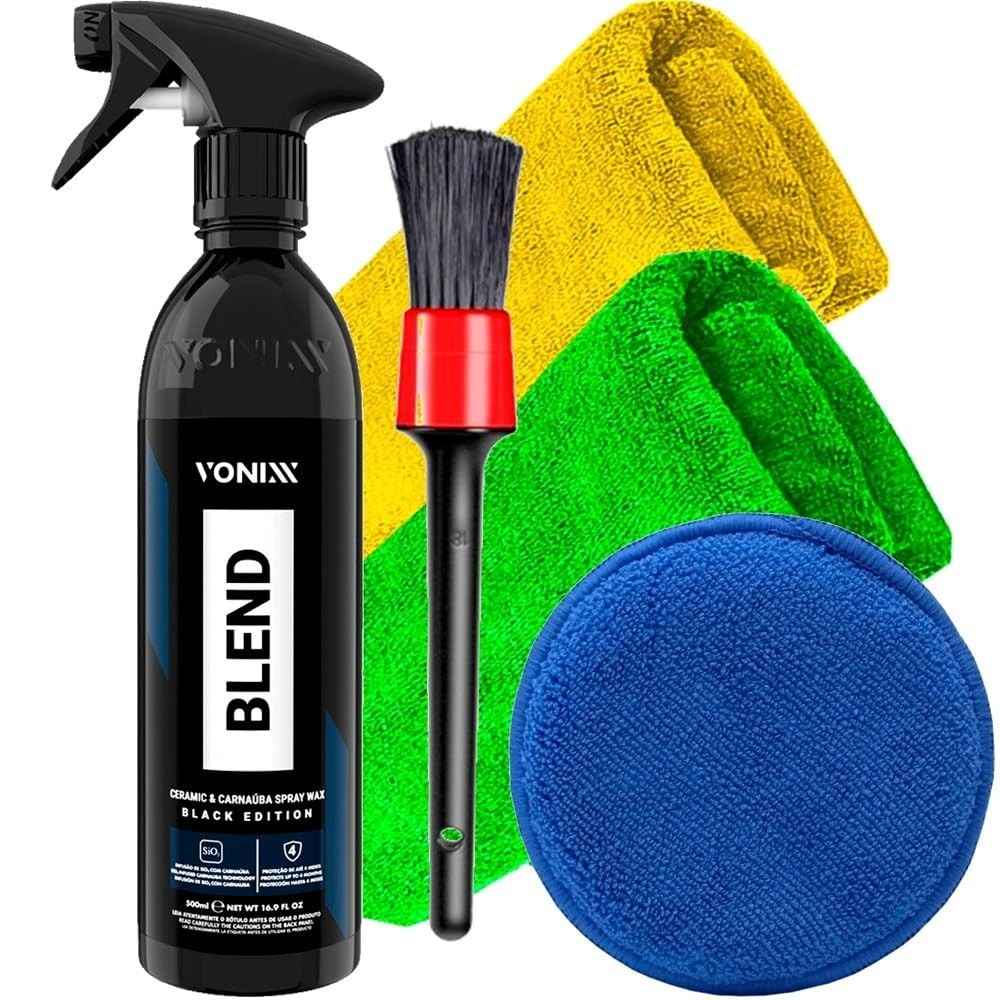 Kit Blend Spray Black 500ml Vonixx e Acessórios Para Estética Automotiva Karbox