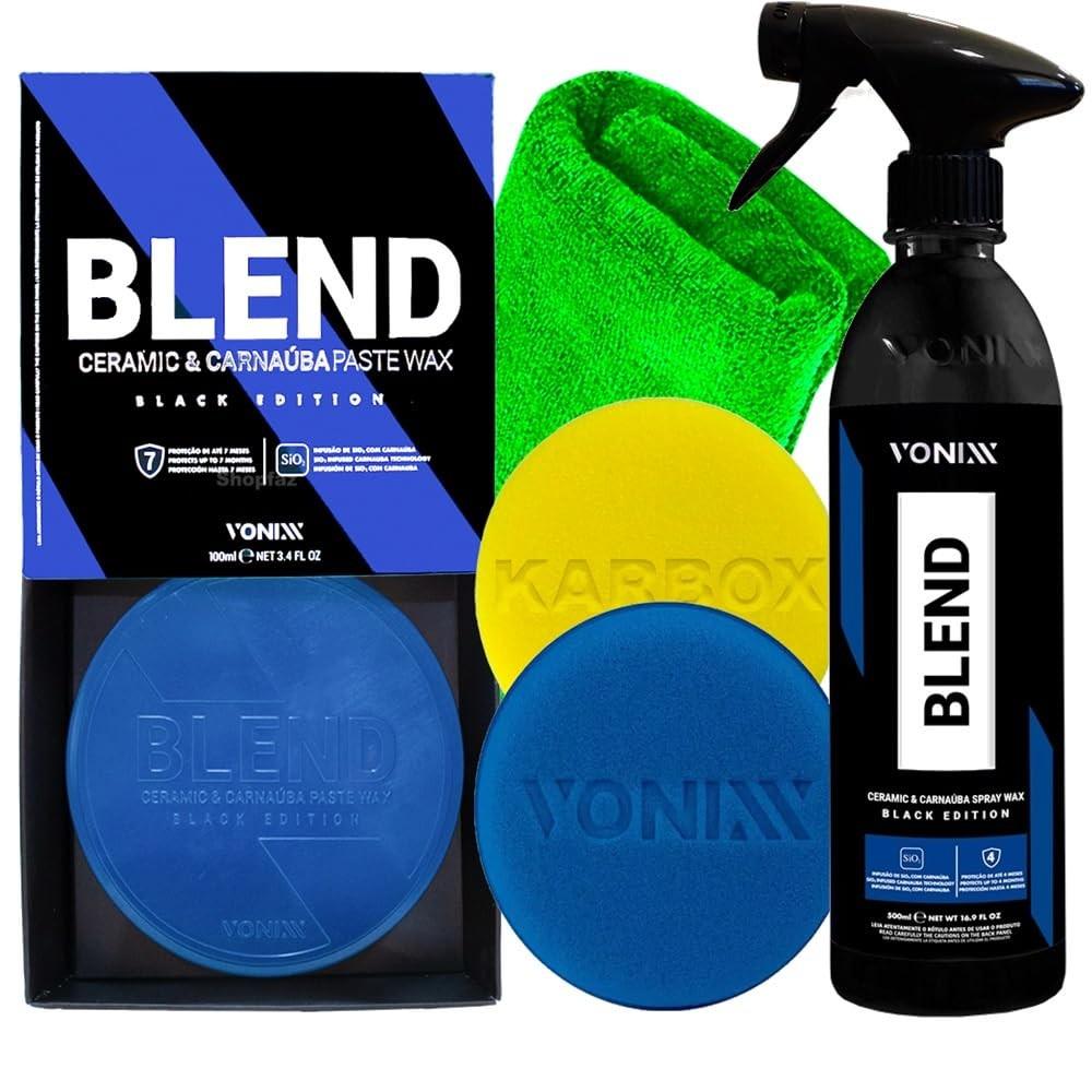 Kit Blend Spray Black 500ml Vonixx Blend Black 100ml Vonixx e Acessórios Karbox