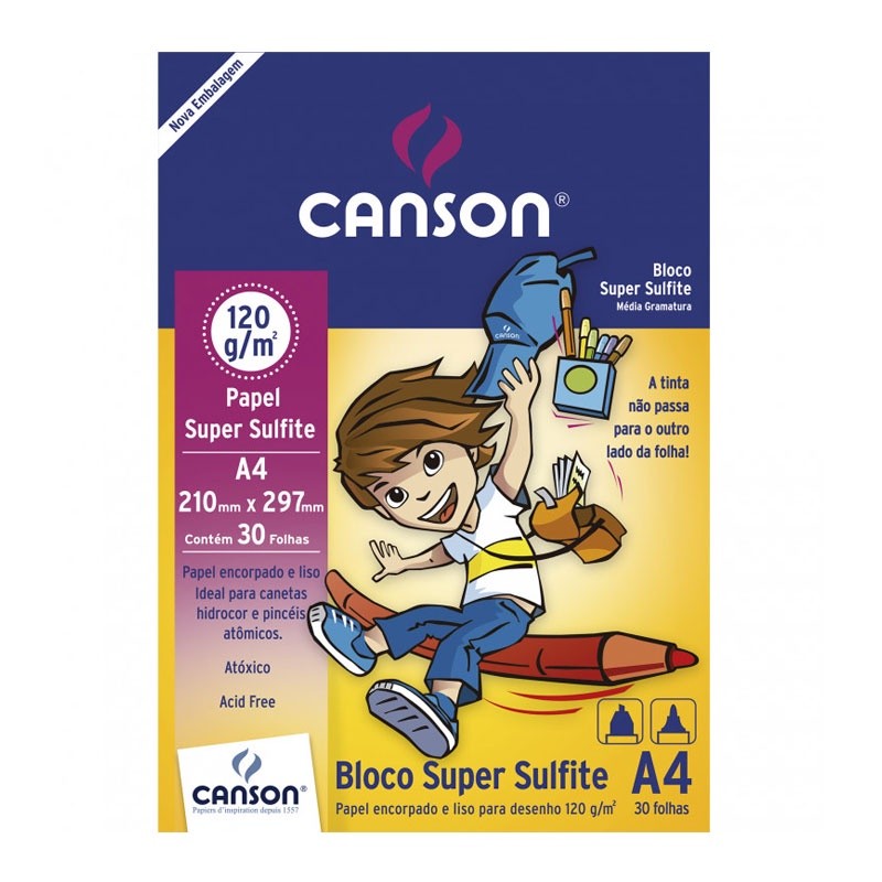 Bloco Desenho Canson A4 120g: Liberte a Criatividade!
