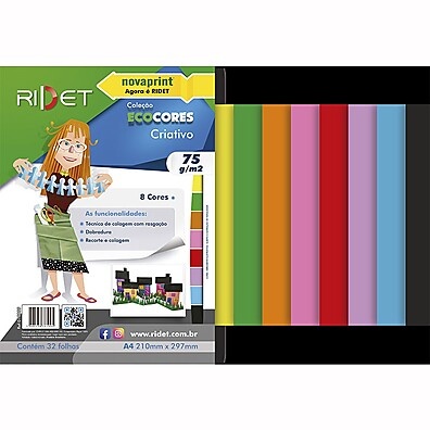 Bloco Ecocores Criativo: 8 Cores para Sua Arte!