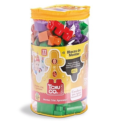 Blocos de Montar 77 Peças Samba Toys Tchuco 0244 – Diversão Criativa