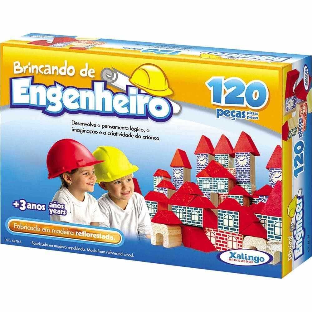 Blocos de Montar Xalingo: 120 Peças para Pequenos Engenheiros