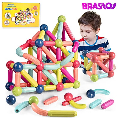 Blocos Magnéticos Brastoy: Construção Criativa!