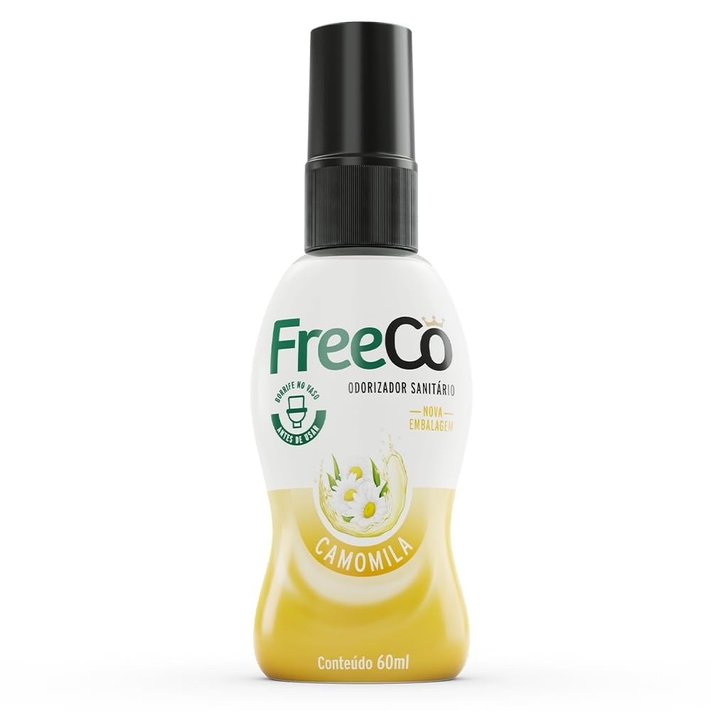 Freecô Bloqueador de Odores Sanitários com Óleos Naturais de Camomila - 60ml
