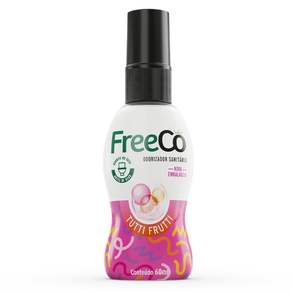Freecô Bloqueador de Odores Sanitários Tutti Frutti 60ml - Elimine odores e bactérias com óleos essenciais naturais