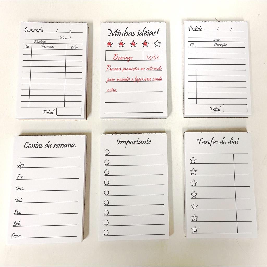 Bloquinho de Anotações Prático para Tarefas e Ideias