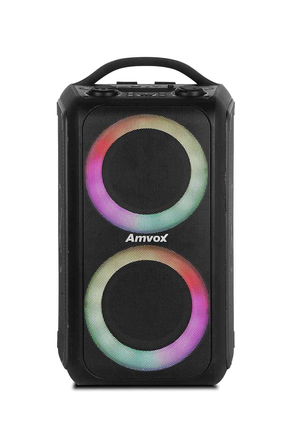 Caixa de Som Amplificada Amvox ACA 600 Bagvox Black: Som Potente e Portátil com Bluetooth