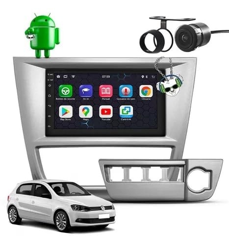 Central Multimídia Android Espelhamento Bluetooth VW G6 - Conectividade Total