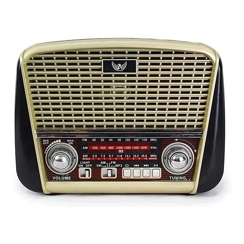 Rádio Retrô Bluetooth Vermelho Xadrez: Estilo Vintage com Tecnologia Moderna