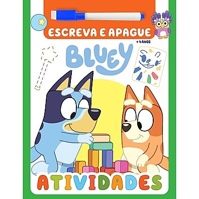 Bluey Escreva e Apague: Diversão Sem Fim!