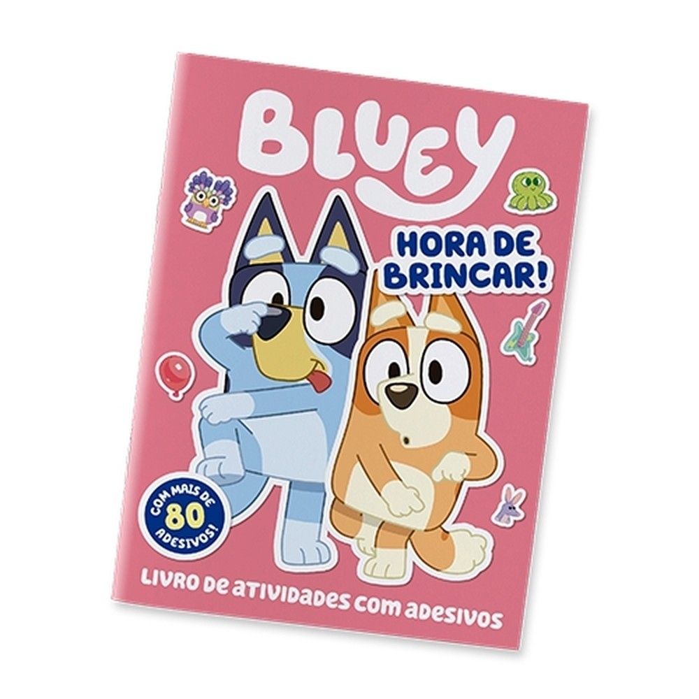 Bluey: Livro de Atividades e Adesivos – Diversão Garantida!