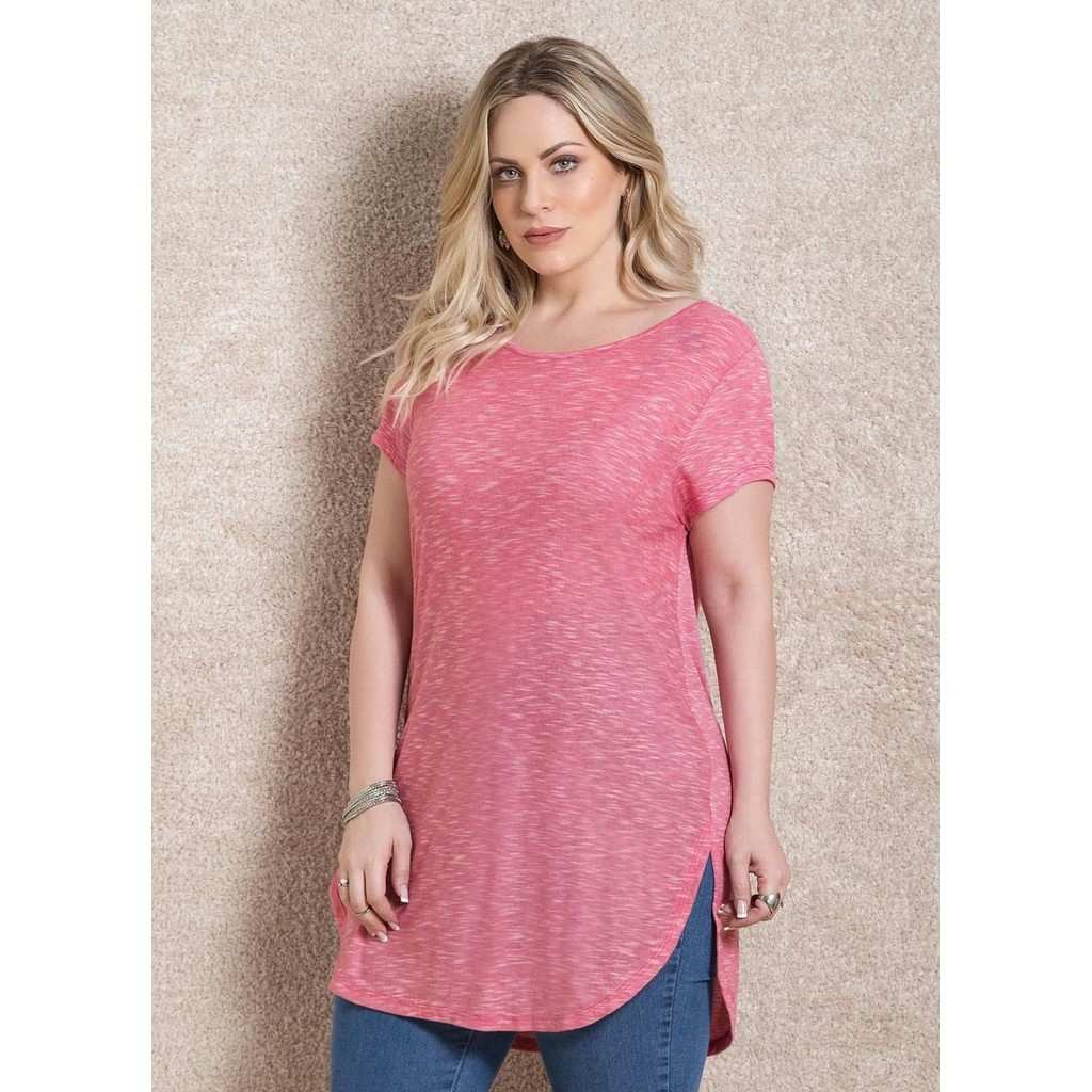Blusa Alongada Rosa: Conforto e Estilo