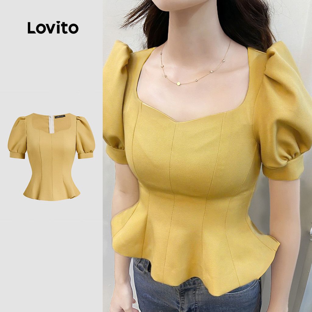 Blusa Amarela Lovito: Elegância e Conforto!